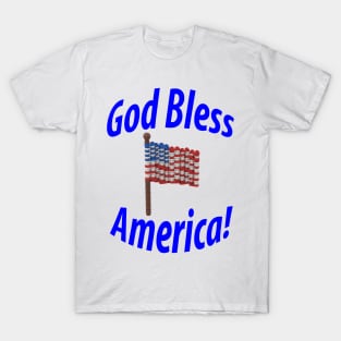 Lego - God Bless America - Blue T-Shirt